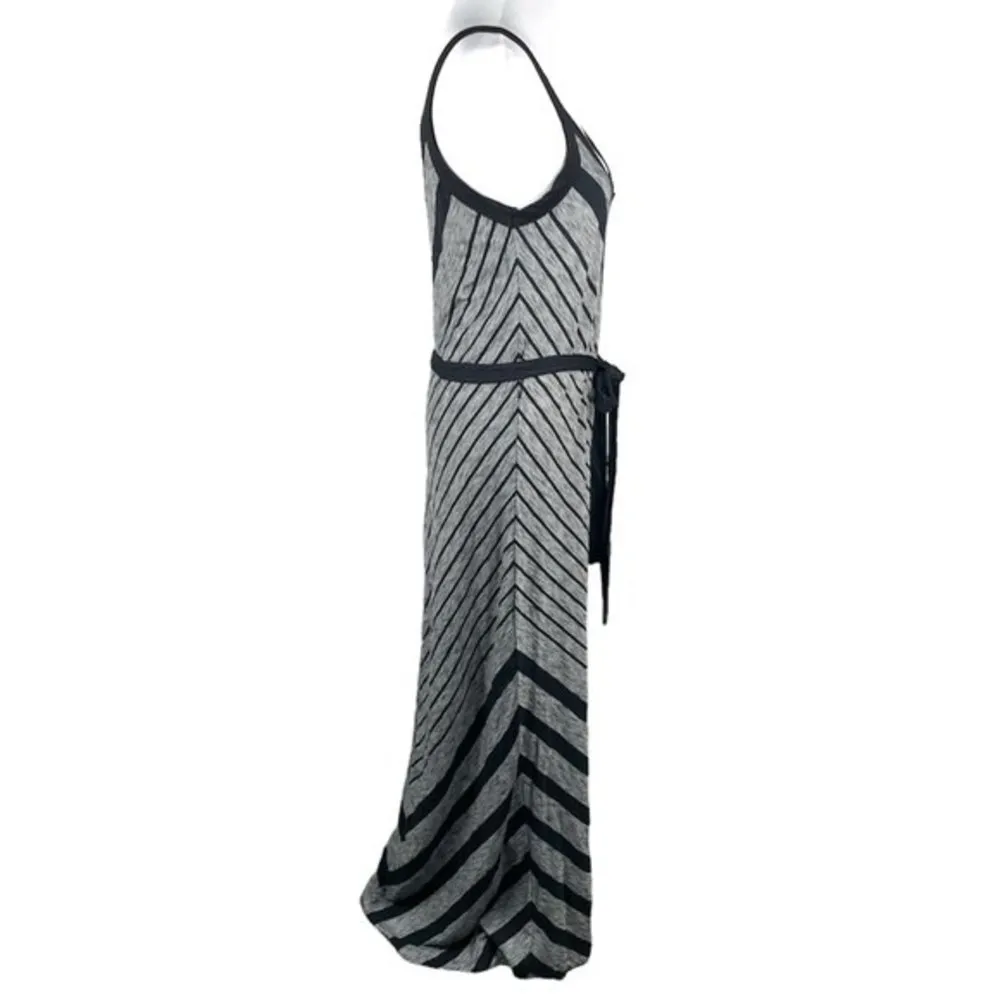 Ripcurl Islander Surf & Sport Sadie Chevron Maxi Dress Black White Size Medium - Image 3