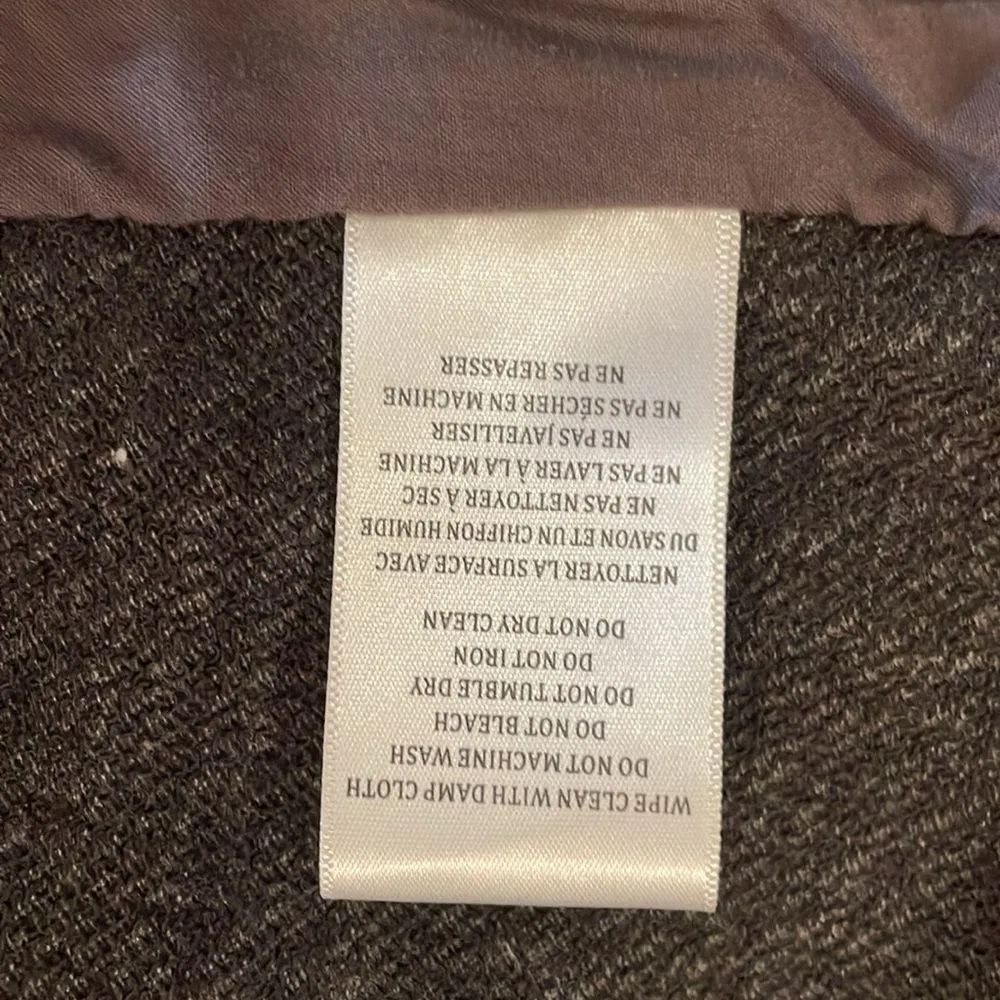 Blank NYC asymmetrical jacket with leather, Small - Image 7