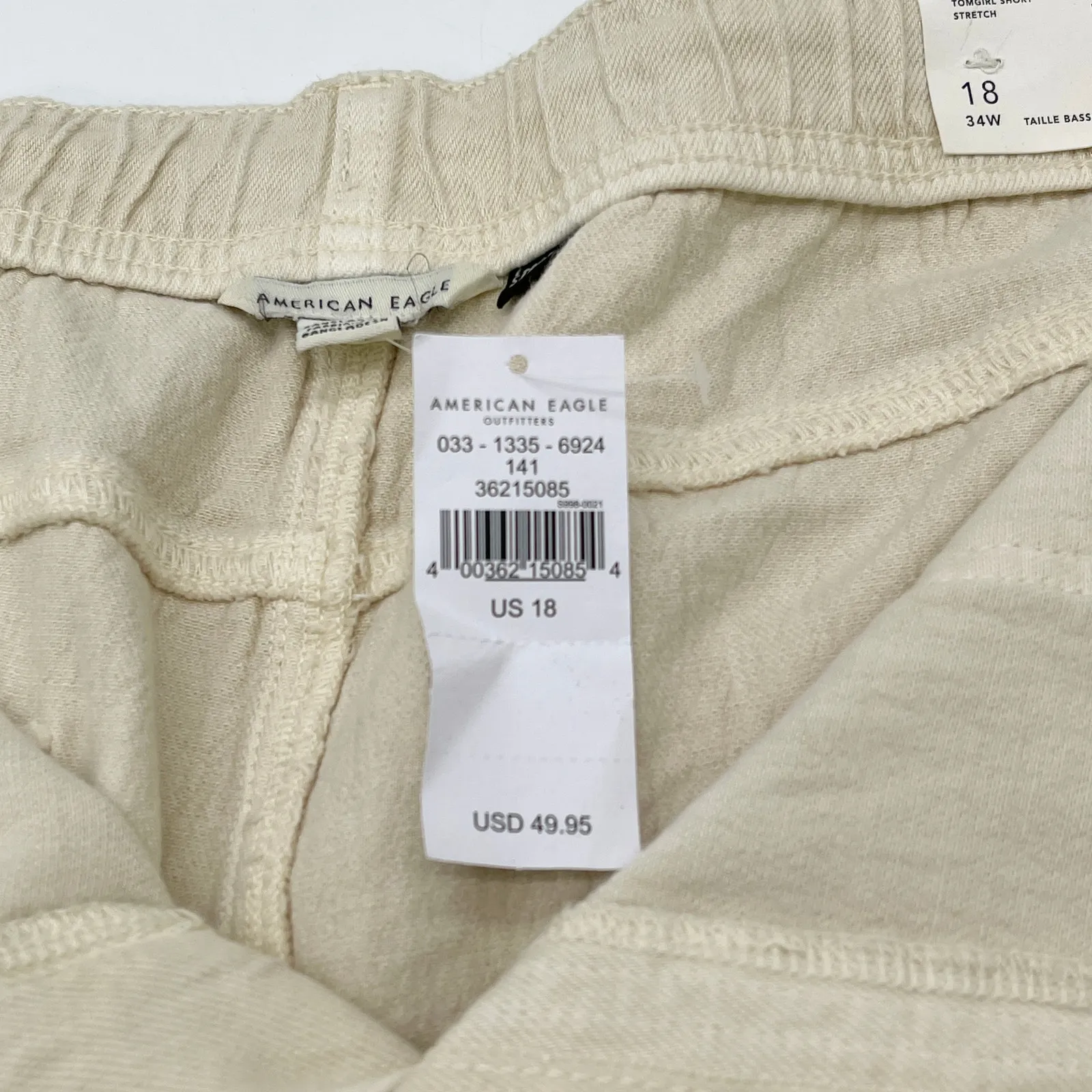 American Eagle Womens Tomgirl Shorts Size 18 Stretch Casual Coastal‎ Soft Beach - Image 11