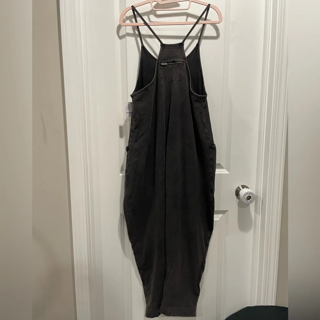 New Free People Hot Shot Onesie Jumpsuit Washed Black Size XS Romper - Image 9