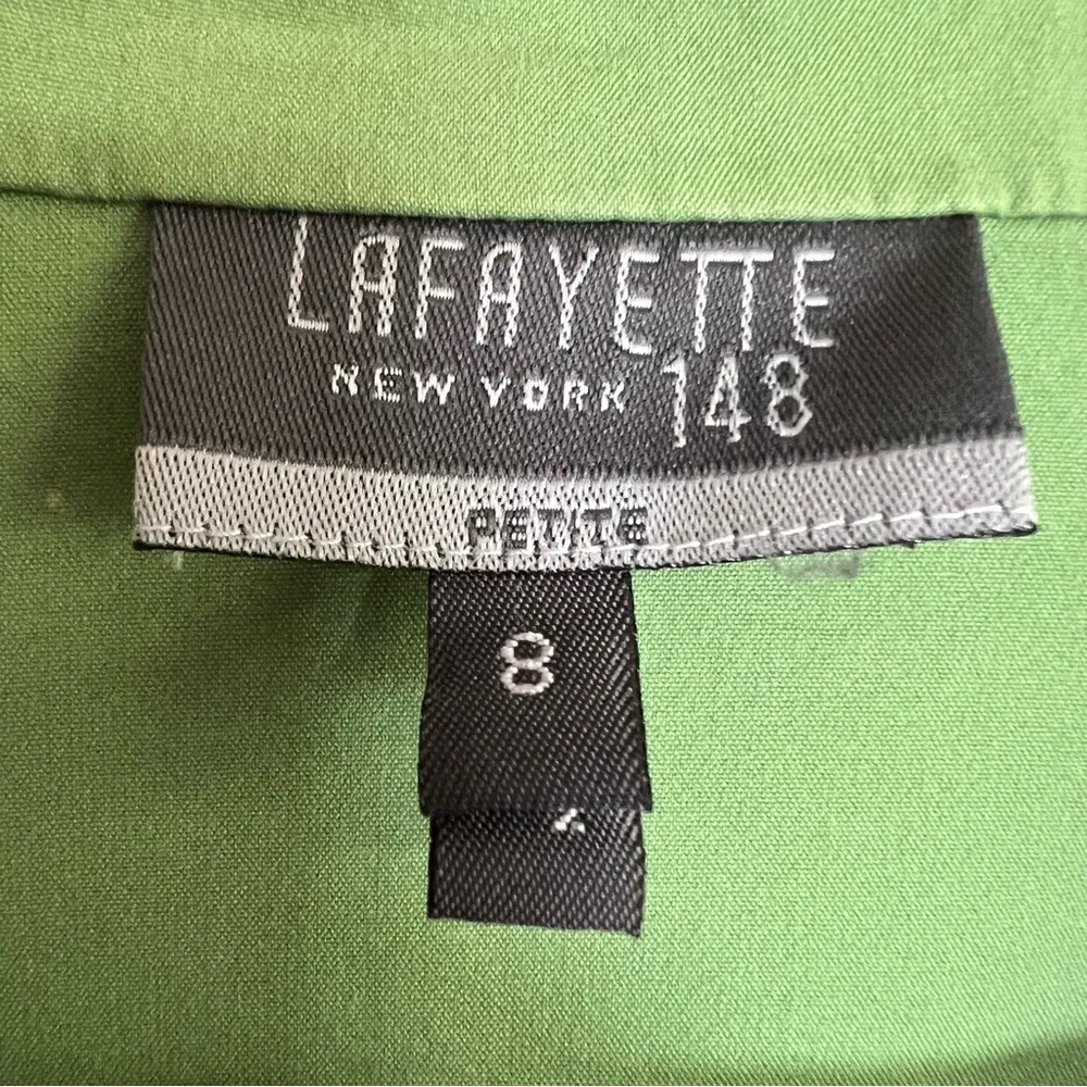 Lafayette 148 Green Hidden Button - Image 8