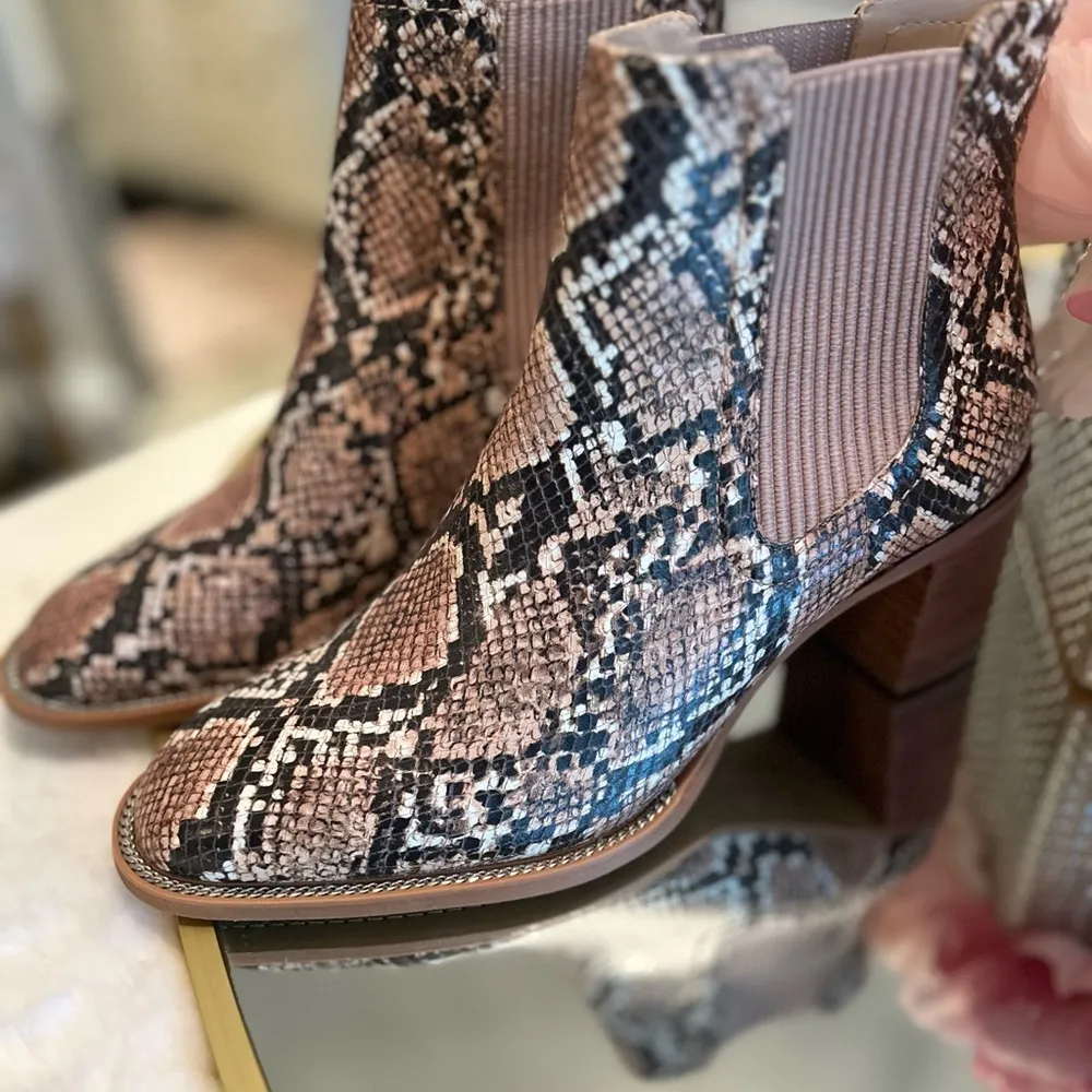 Vince Camuto Jentilliy Snake Print Booties 8 - Image 10