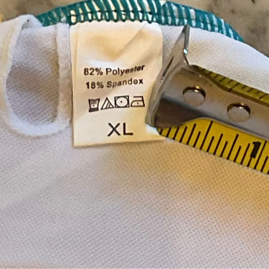 NWOT Green floral smocked crop top Sz XL - Image 5