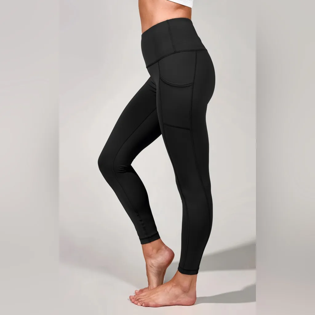 90 Degree By Reflex Jet Black Leggings - Image 2