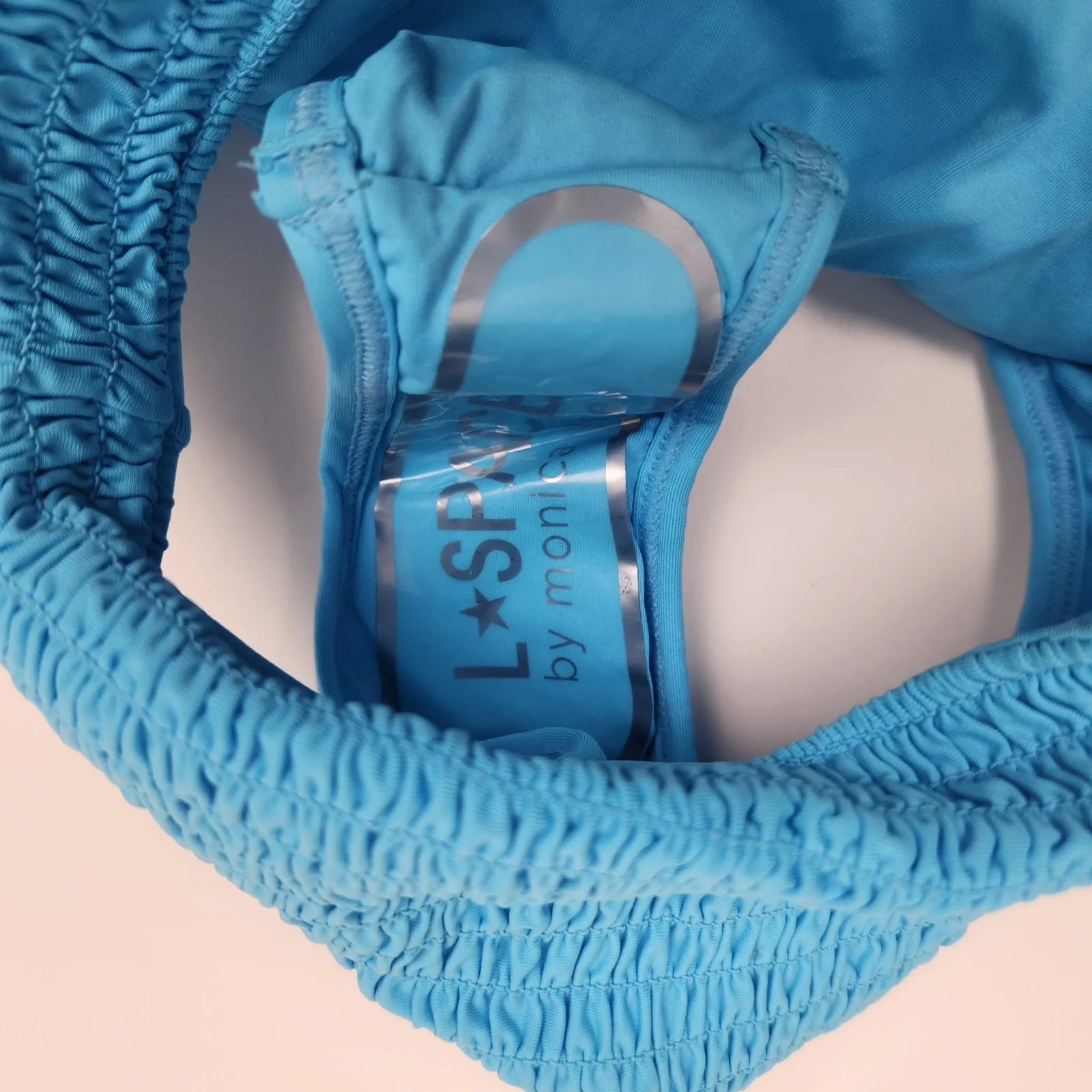 L*Space Barlette Bikini Bottom in Aquarius Blue Size Medium - Image 5