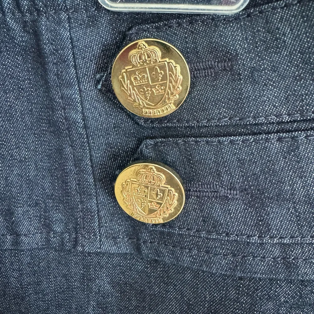 Dark Wash Denim Mini Skirt - Image 2