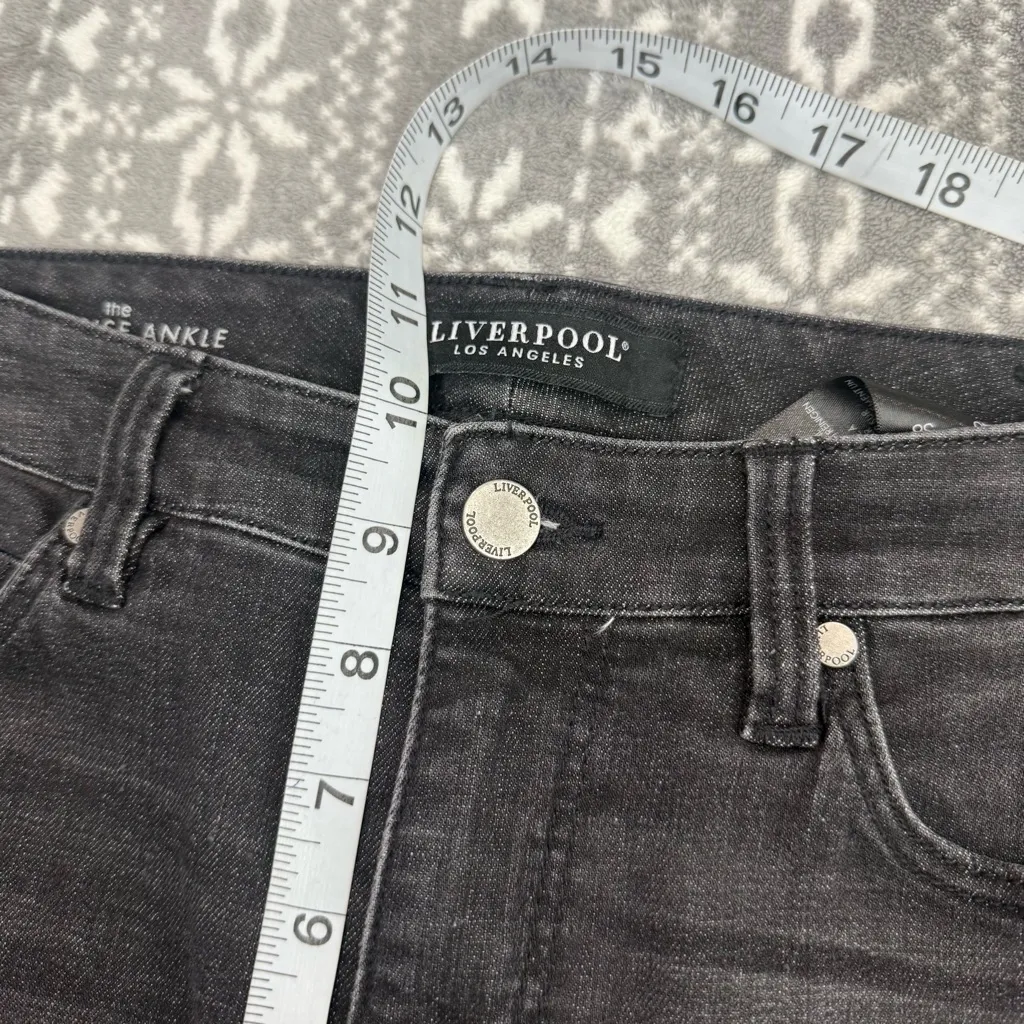 Stitch Fix Liverpool Abby‎ High Rise Ankle Skinny Shredded Hem Alpine View 4/27 - Image 10