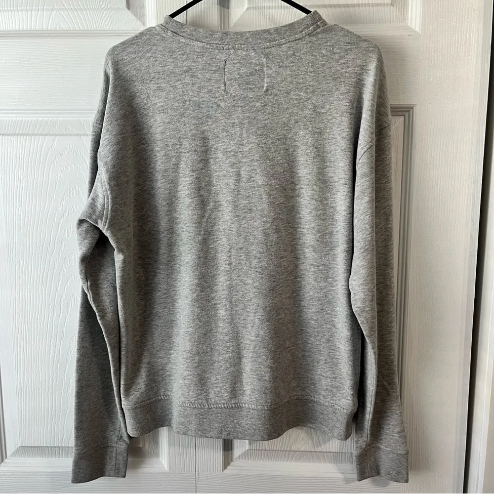 Victoria Sport Sweatshirt Womens Size Sm/P Cutout Long Sleeve Gray - Image 4