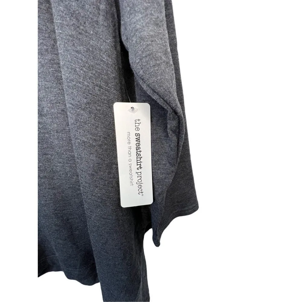 NWT Oversized Crowl Neck Grey Sweater Gray - Image 2