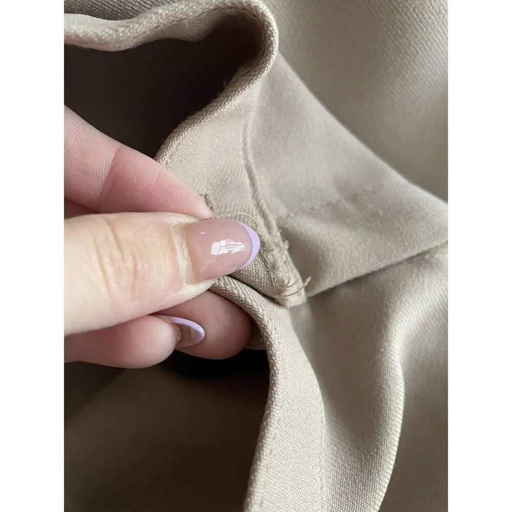 Vintage 70s‎ Levi’s Bend Over Tan Beige High Waist Trouser Pants Sz 27 - Image 6