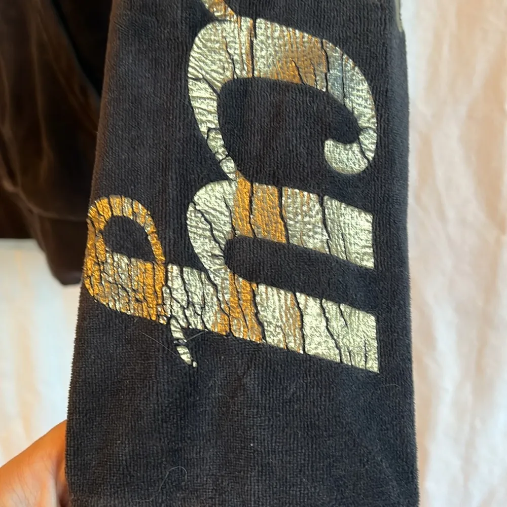 Juicy Couture Y2K Logo Velour Long Sleeve Zip Up Hooded Track Jacket - Image 8