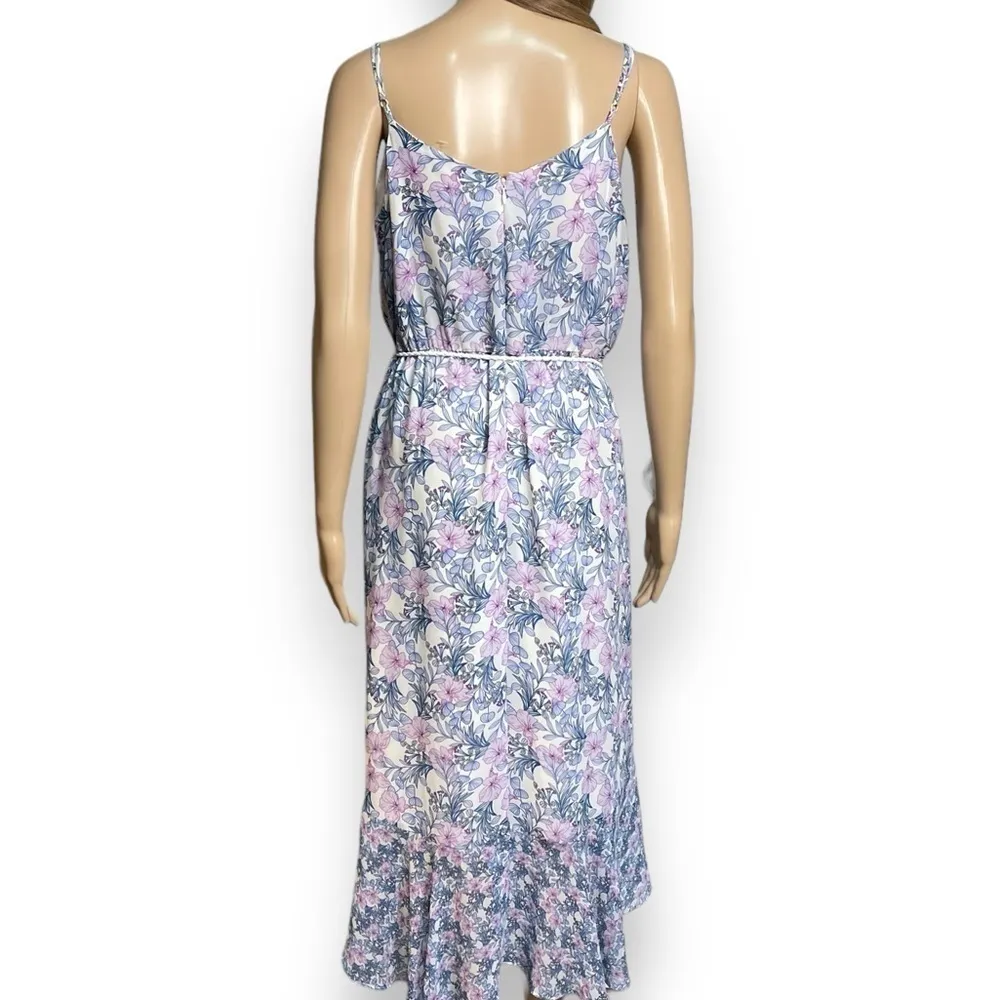 Vince Camuto Spaghetti-Strap Pastel Floral Ruffle Midi Dress, Women’s Size 8 - Image 7