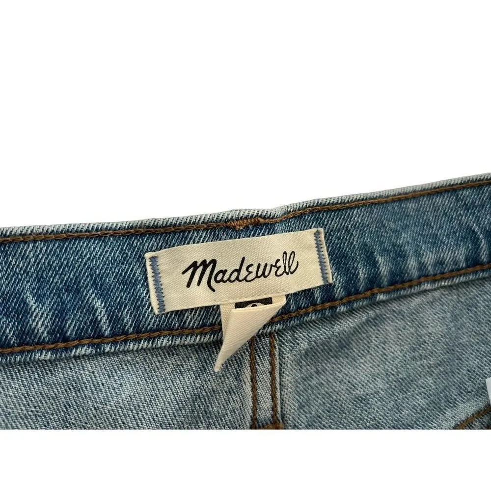 MADEWELL NWT High-Rise Mid-Length Denim Shorts size 23 - Image 8