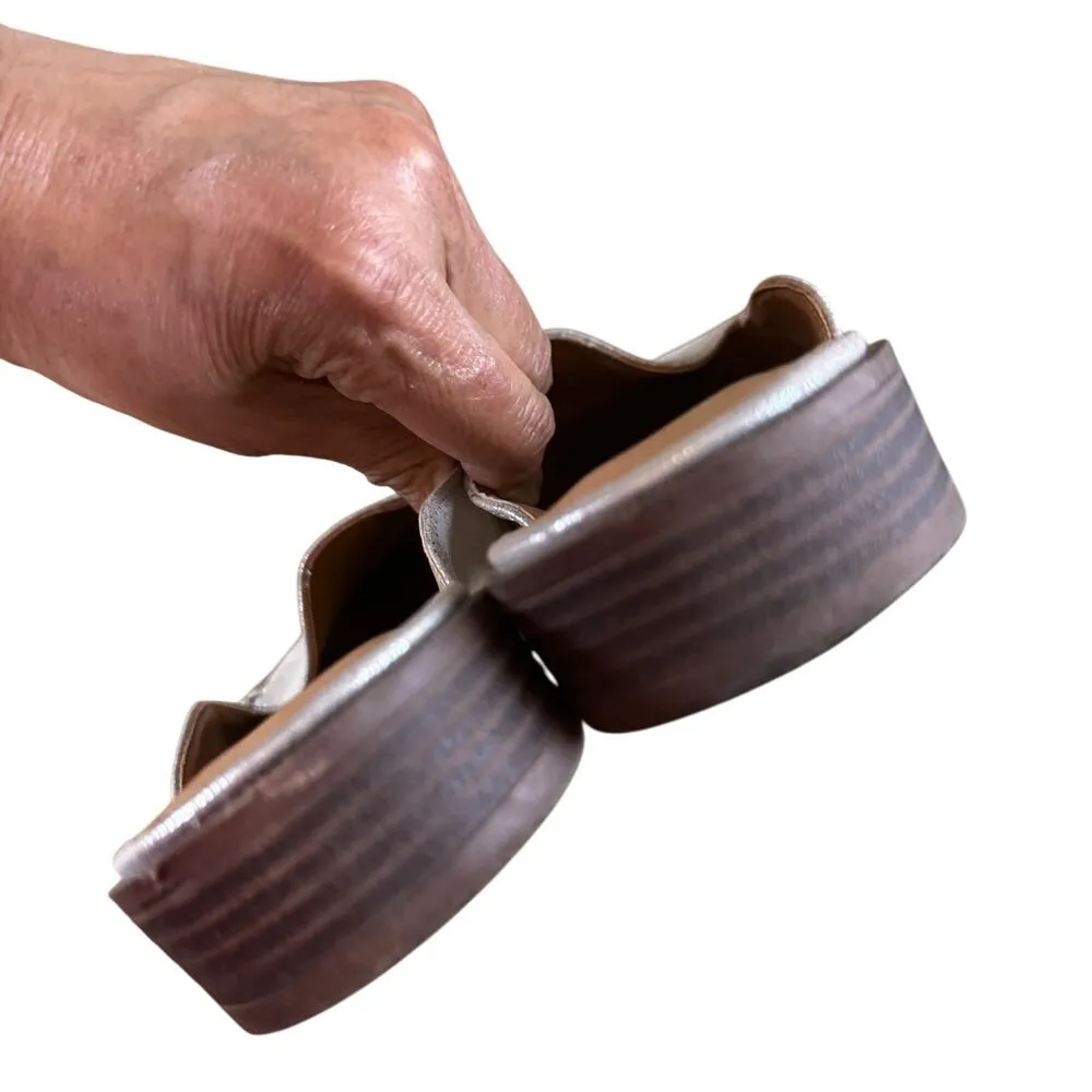 Madden Girl Size 8.5M Pointed Classic Toe Gitter Slip On Loafer Silver - Image 9