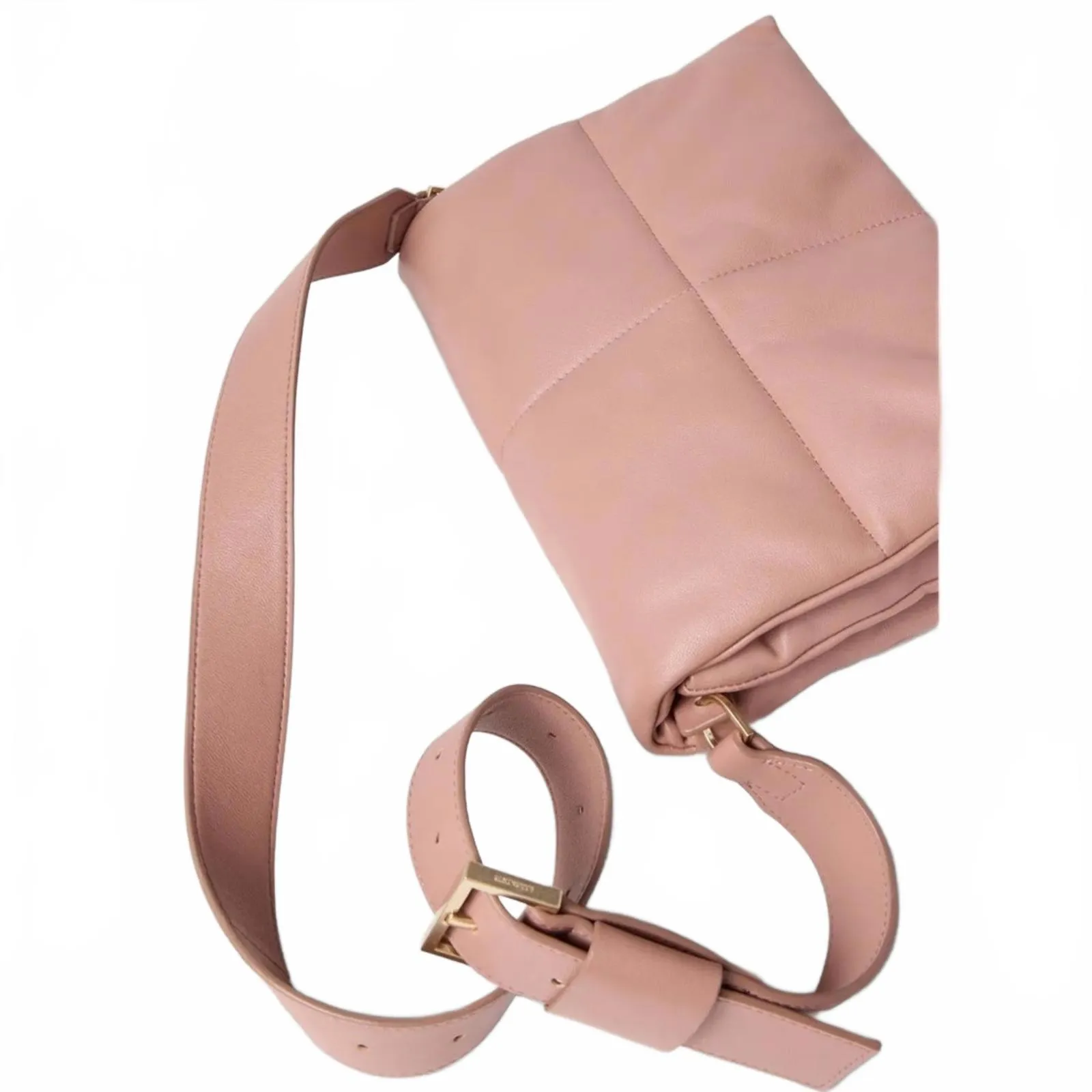 AllSaints Vittoria Soft Leather Shoulder Crossbody Bag TERRACOTTA PINK - Image 2