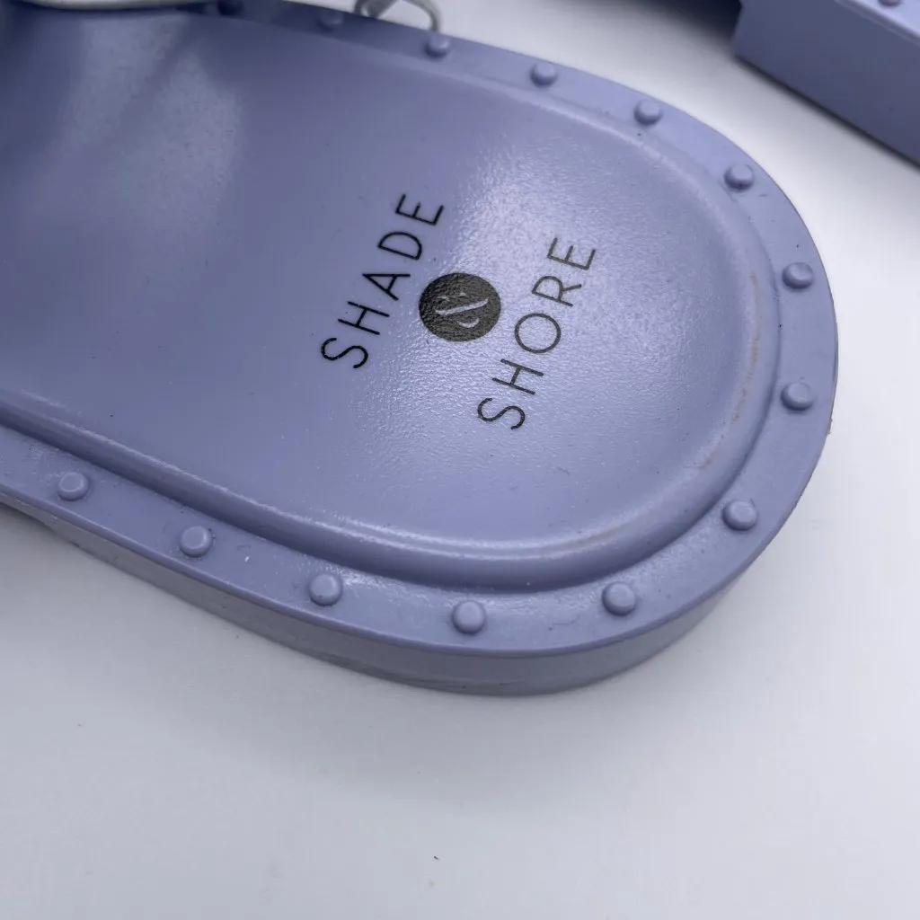 NWT Shade & Shore Woman's Sz 7 Purple Studded Strappy‎ Flat Beach Sandals - Image 4