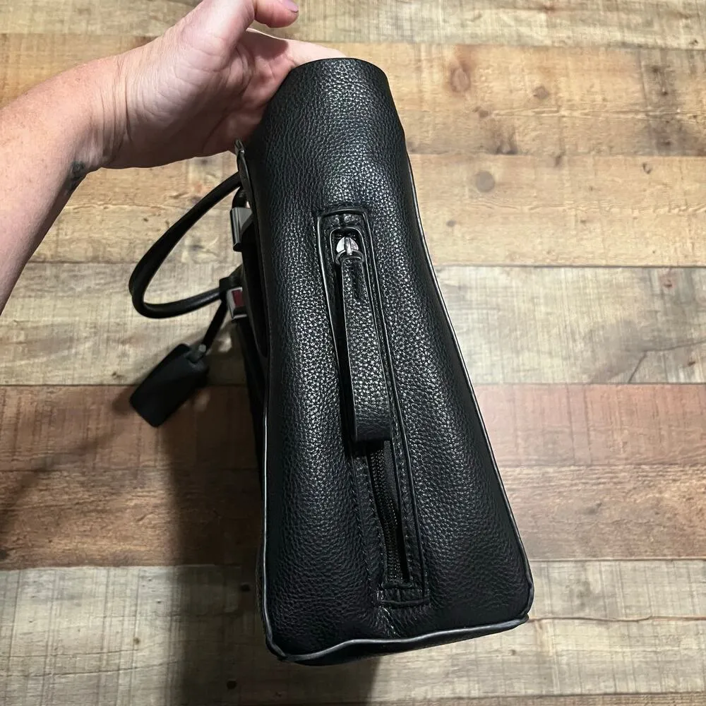 Cameleon Calypso | Women's Vegan Leather Concealed Carry Handbag Gun Purse Black - Image 8