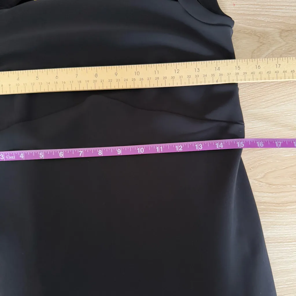 Chiara Boni La Petite Robe 38 US 2 Mini Dress Cut Out Neckline Sheath Black - Image 6