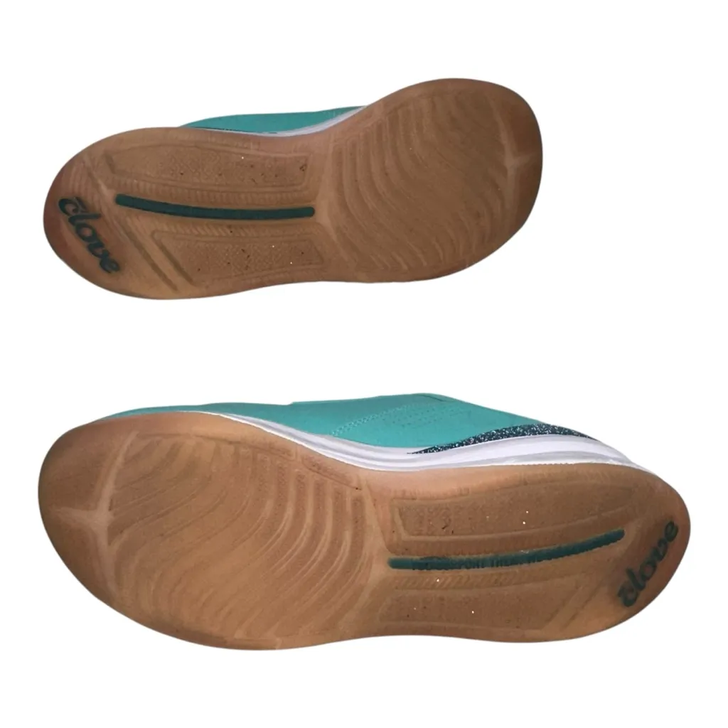 CLOVE Limited Edition Pacific Palm Sneakers Womens 8.5 Nursing Comfort CL015 Blue - Image 6