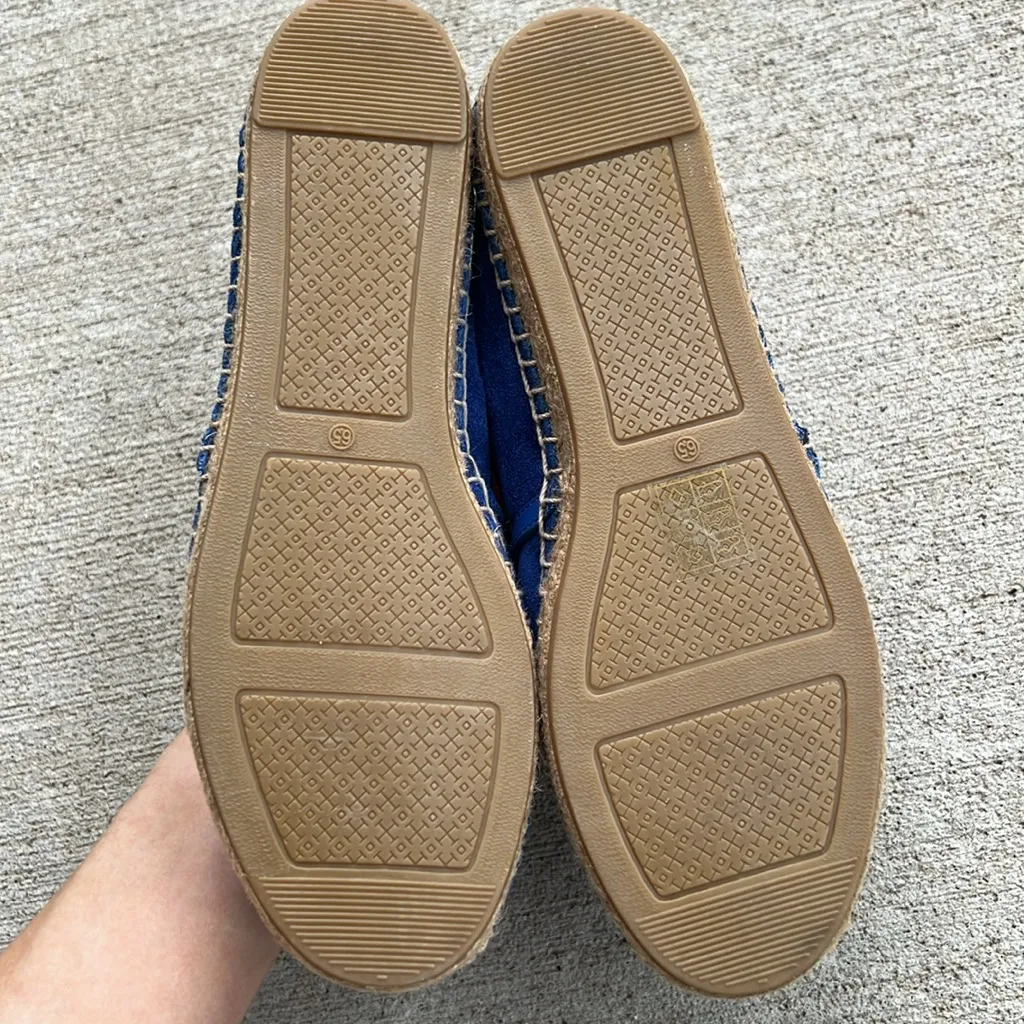 Tory Burch Sidnie Blue Espadrille Flats - Image 5