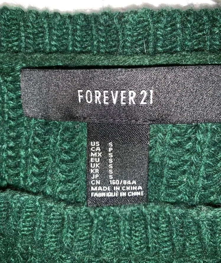 Forever 21 Green Sweater  - Image 3