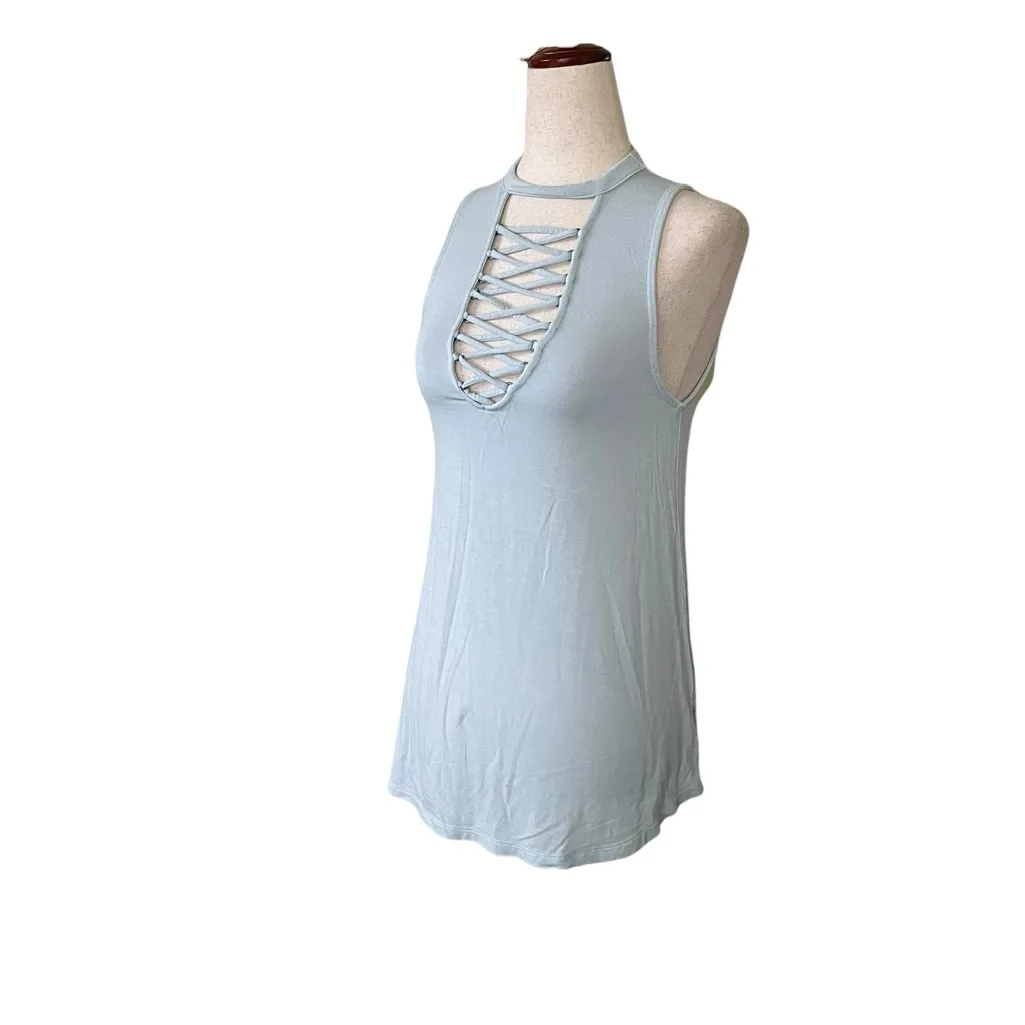 America Eagle Soft & Sexy sleeveless top with a lace-up v-neck detail - Image 8