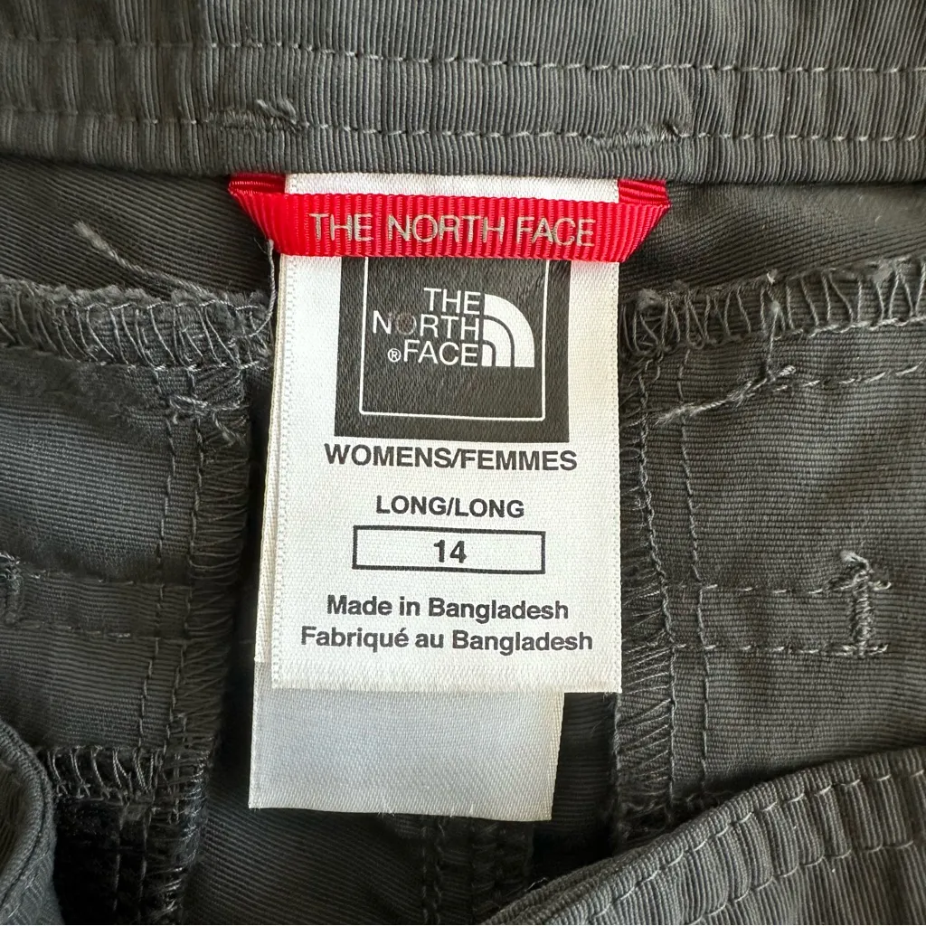 The North Face Women's Gray Convertible Roll-Up Hiking Pants Shorts Size 14 Long - Image 5