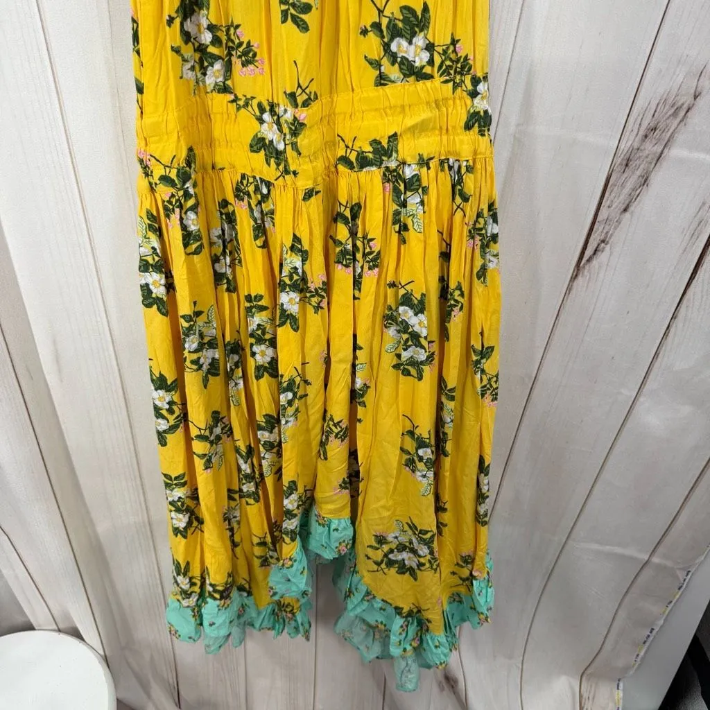 Matilda Jane Women’s Medium Hooked on a Feeling Yellow Floral Dress New - Image 5