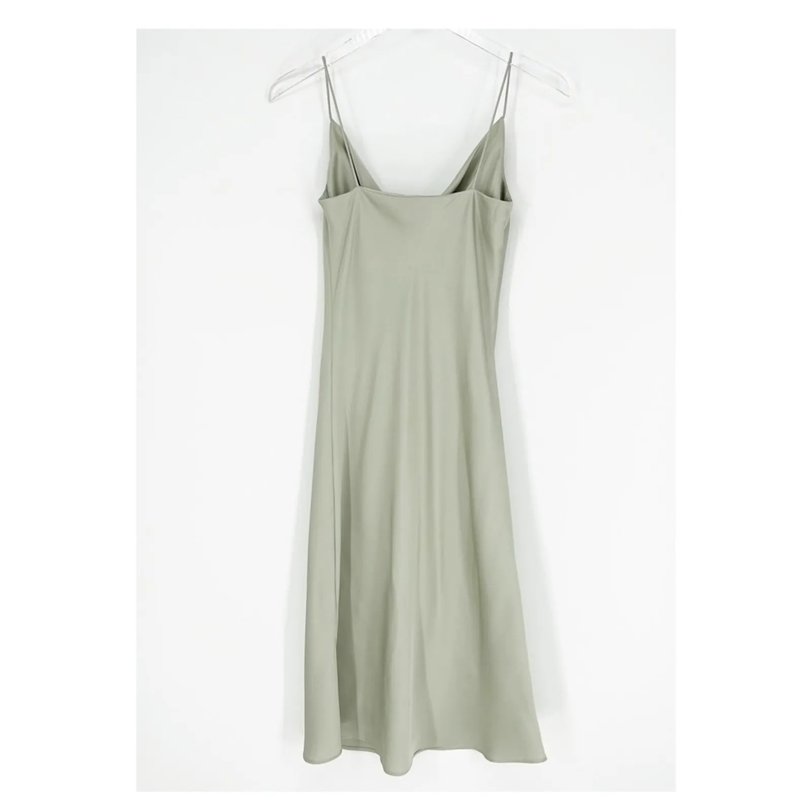 J.ING‎ Satin Midi Slip Dress S Pistachio Green - Image 3