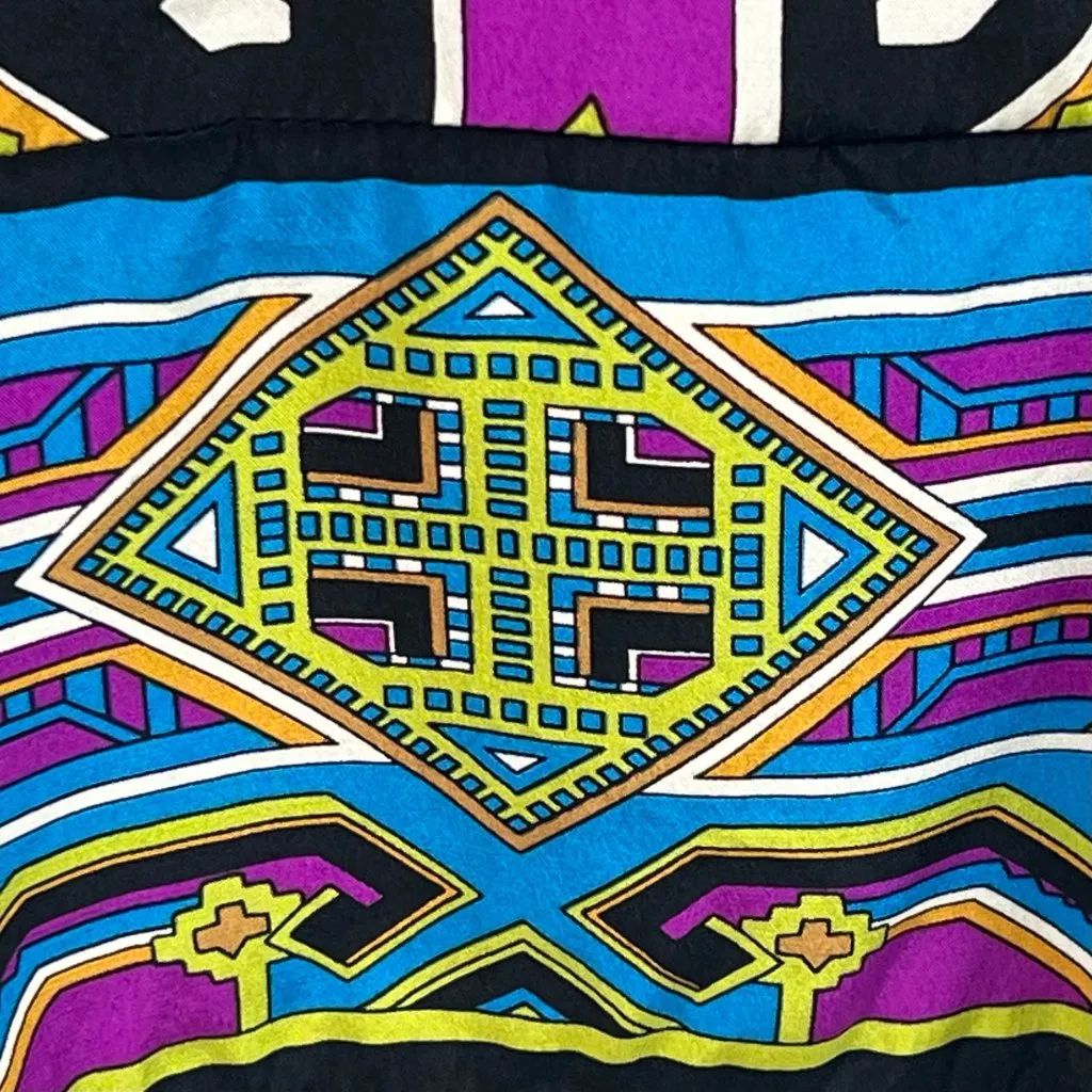 Alice & Trixie Vibrant Silk Boho Tunic Dress XS Resortwear Cruise Flowy Vacay - Image 6