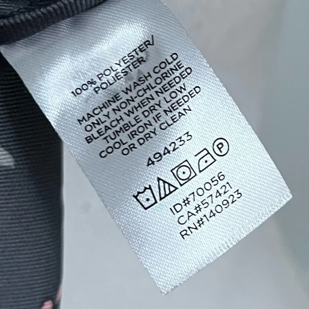 Loft  • Black Pink Red Floral Skirt - Image 5