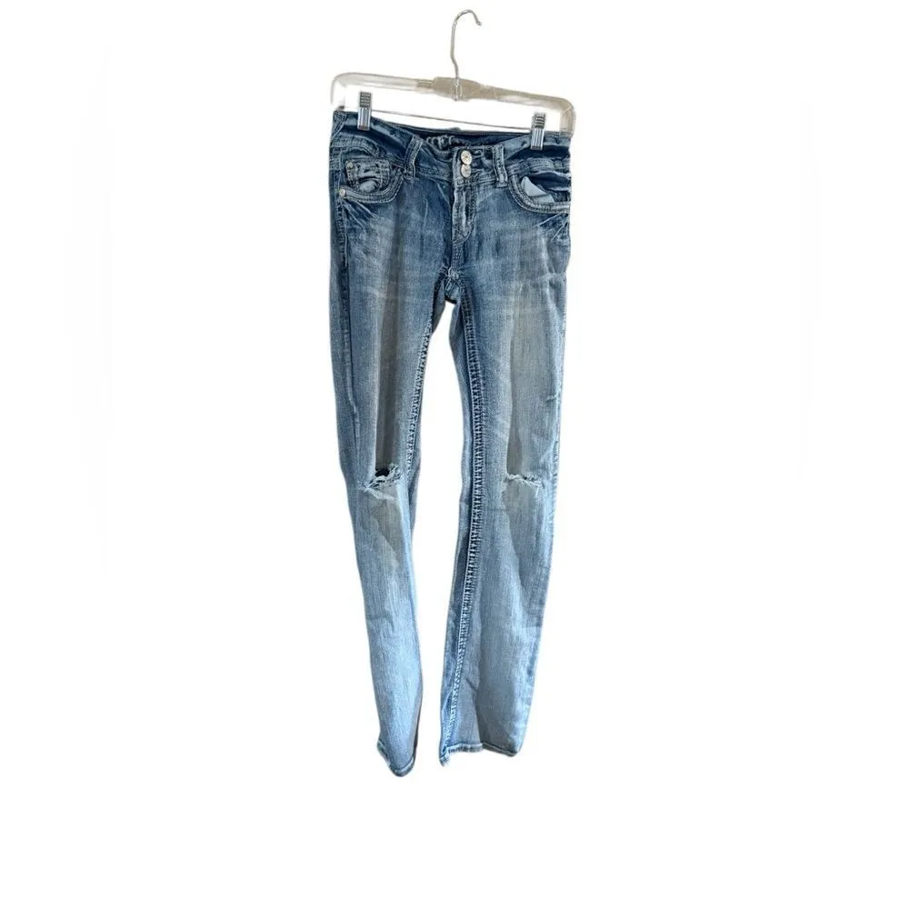 Wallflower Distressed Jeans Size 1 Blue - Image 3