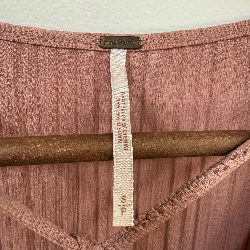 FREE PEOPLE We The Free Can’t Help It Mini Dress Rose Smoke Small - Image 7