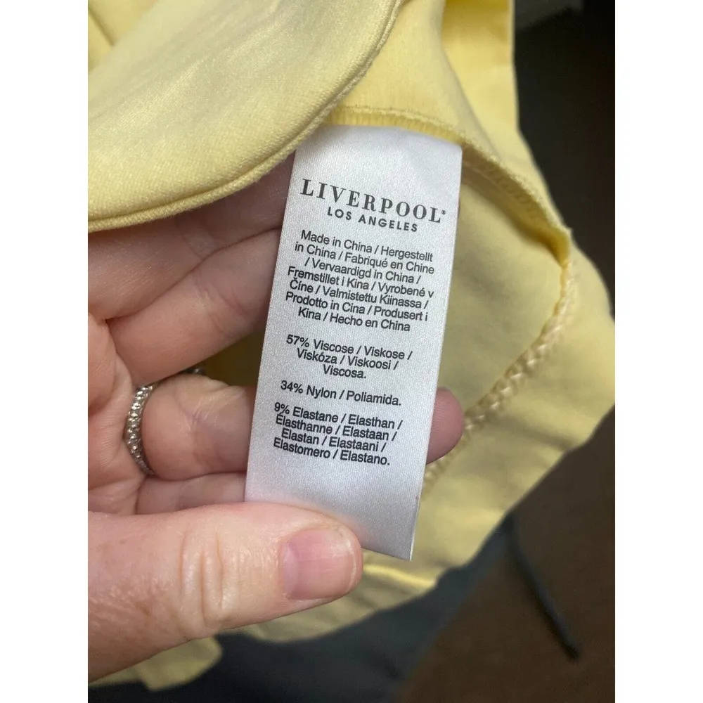 Liverpool Los Angeles Blazer Womens Medium Beige Notch Lapel One Button B66 - Image 3