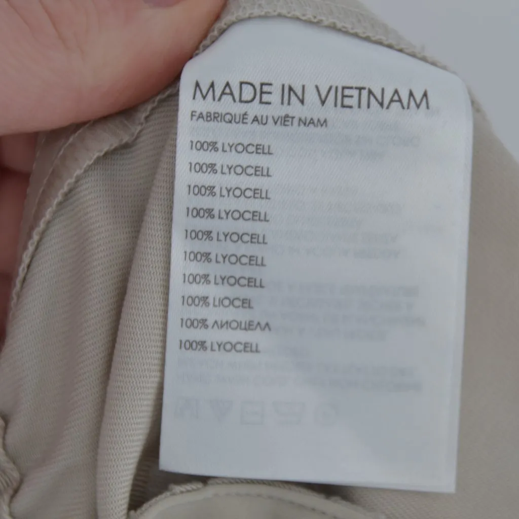 NEW Club Monaco Signature Elasticated Wide Leg Trouser Pants Cream Women's XS - Image 7