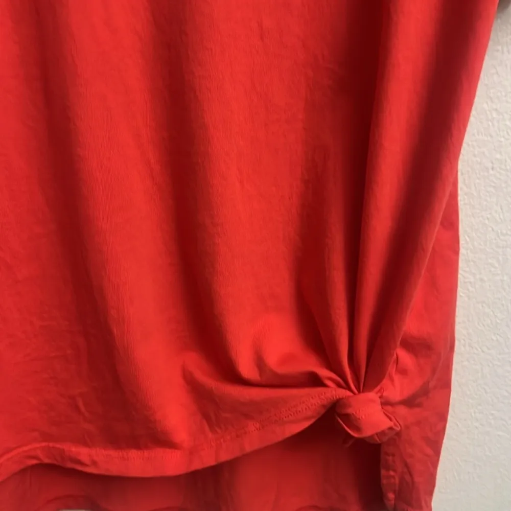 Michael Kors cold shoulder top Large Bright Coral - Image 8