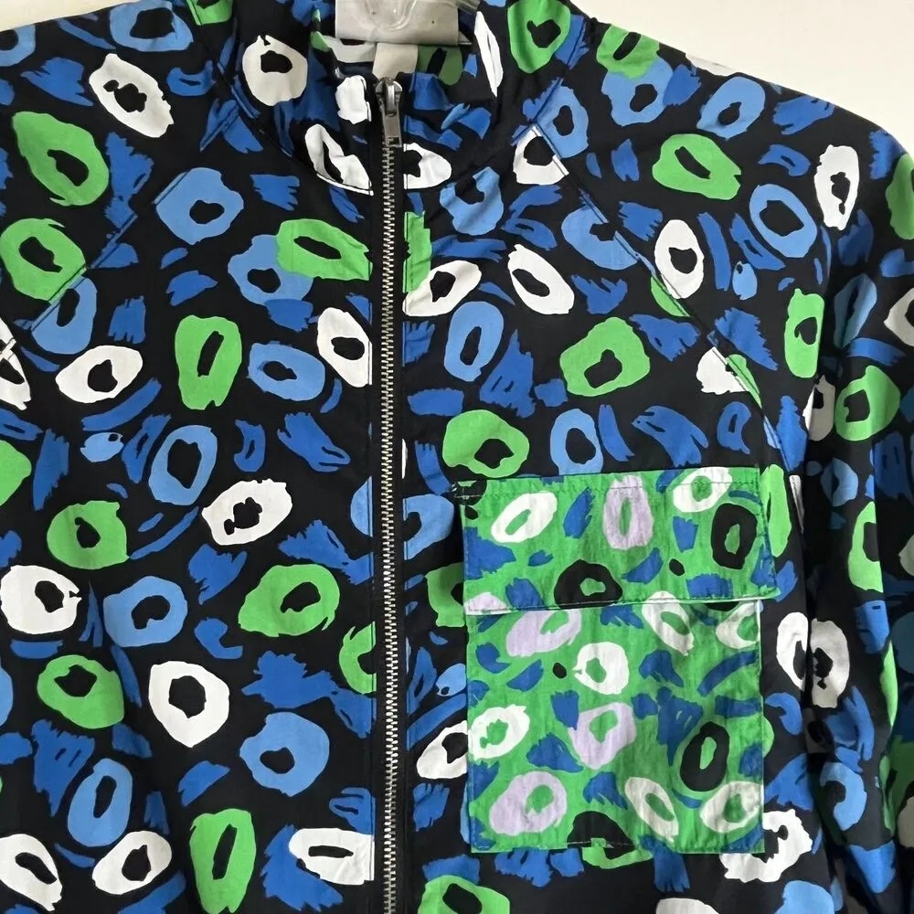 Diane Von Furstenberg Women's Long Sleeves Tapered Leg Floral Jumpsuit Sz XS - Image 5