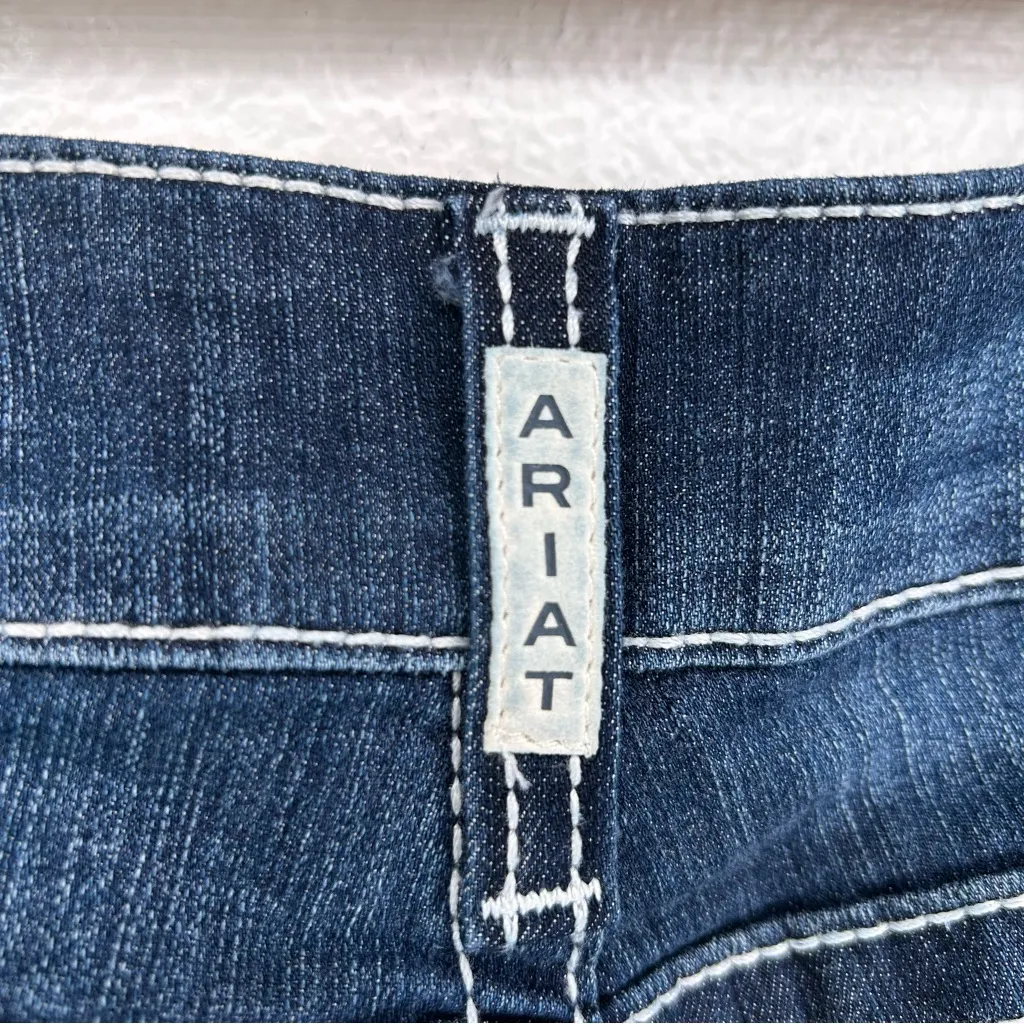 Ariat R.E.A.L. Low Rise Stretch Rosy Whipstitch Boot Cut Jean Lakeshore 30R - Image 10