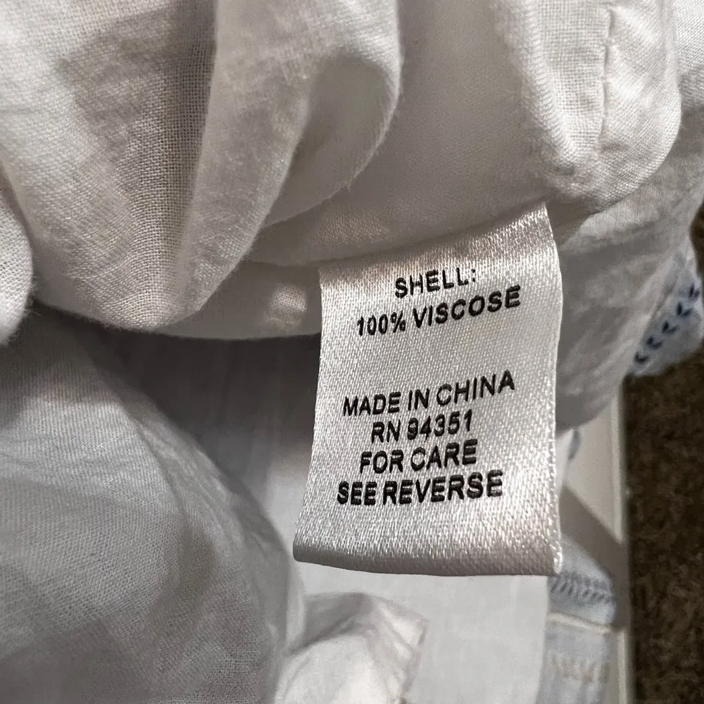 JOY & JOY V neck, ruffle sleeve, tiered knee length dress. Size XS. Baby blue - Image 9