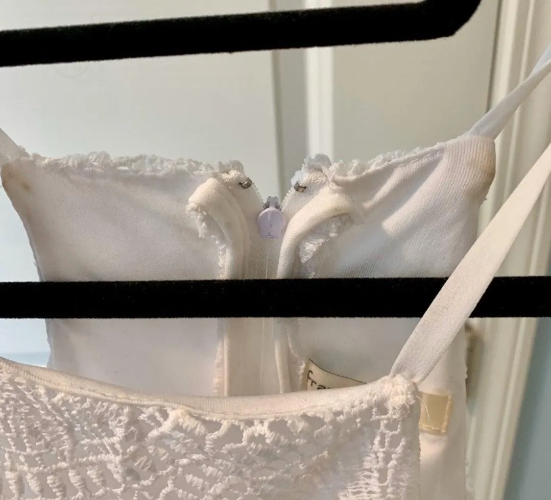 Francesca's White Lace Dress - Image 3