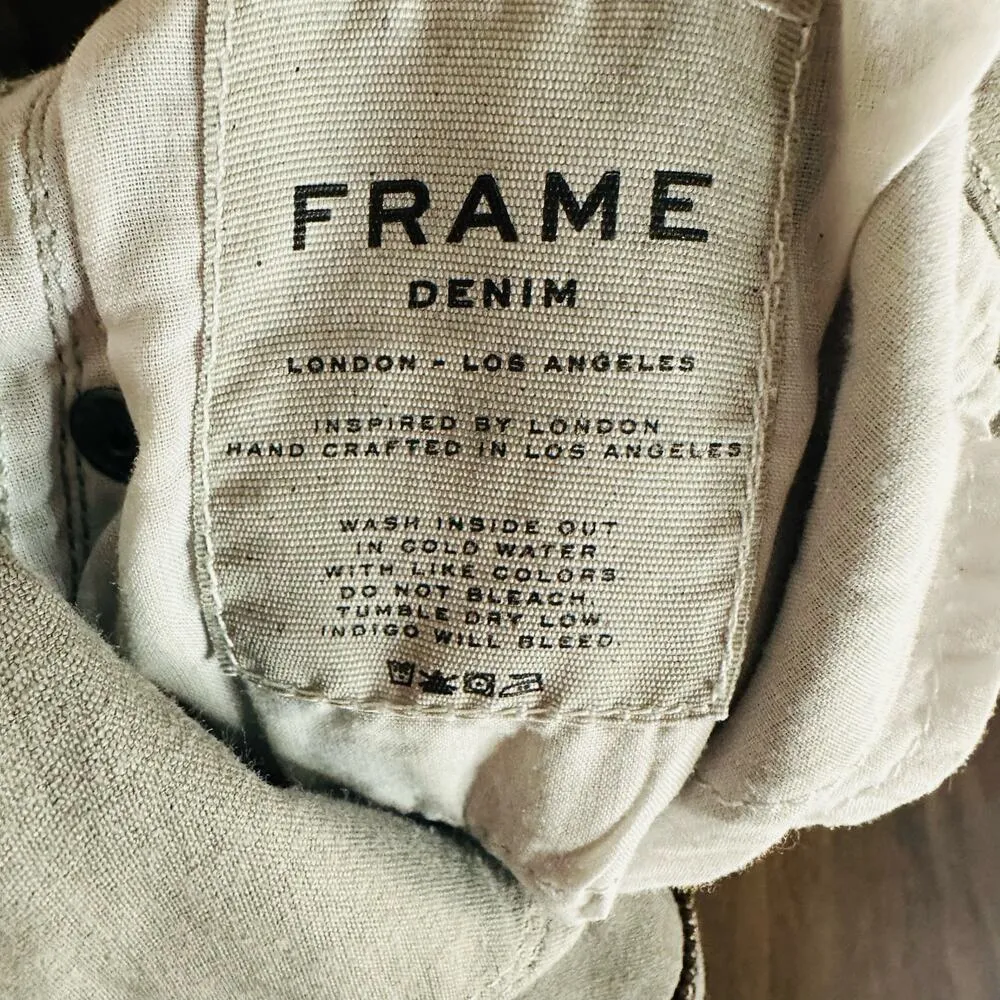 FRAME Women's Gray Denim Jeans Le Skinny de Jeanne Cuffed Skinny Jeans Size 27 - Image 9