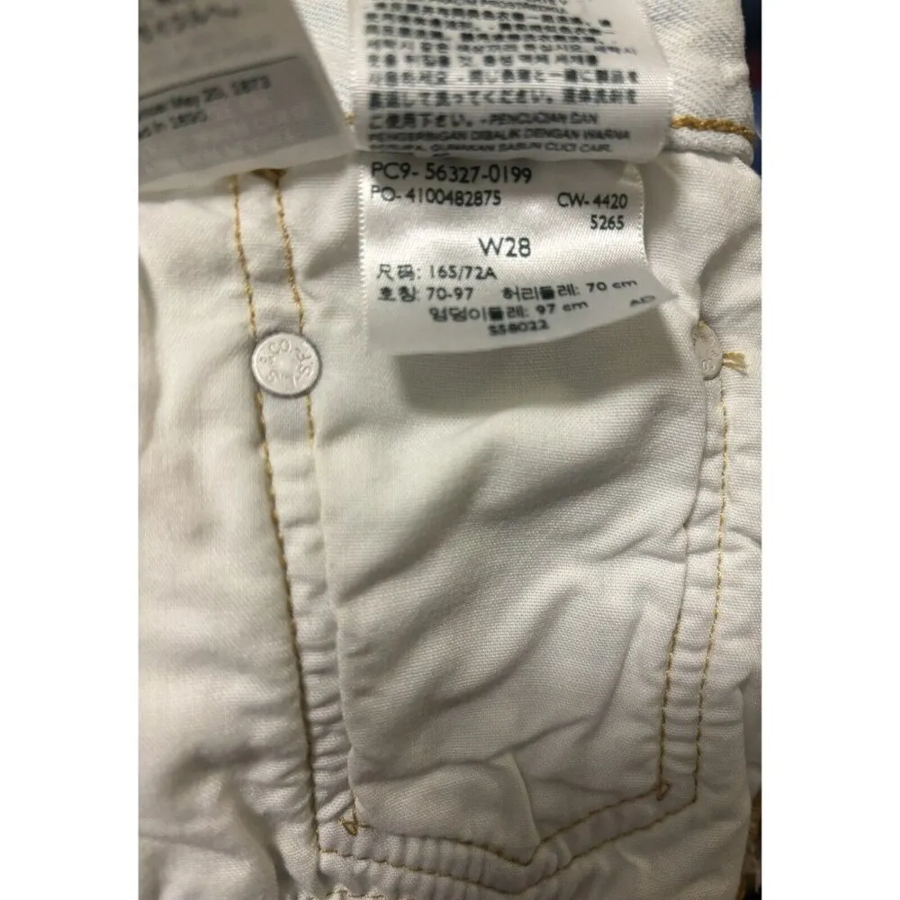 Levi's 501  Womens  Tie Day Short Size 28W - Image 8