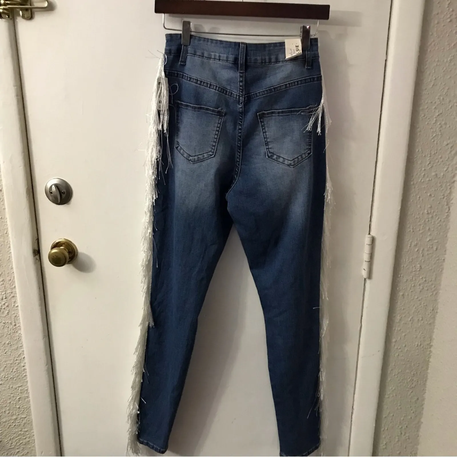 Aphrodite AP Blue Cowgirl Fringe Festival Jean 9 Juniors Western Costal Cowgirl - Image 3