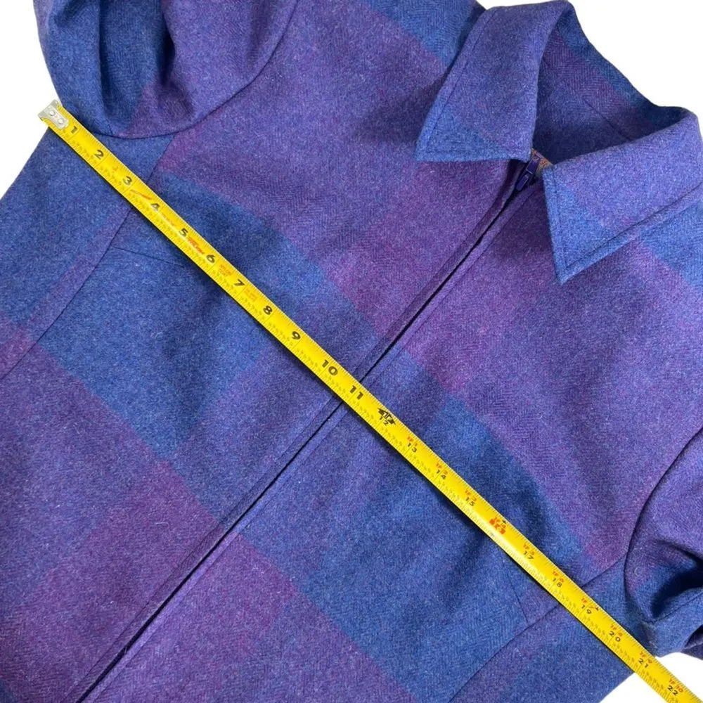 TRIONA DESIGN DONEGAL HANDWOVEN IRELAND WOOL ZIPPERED JACKET Size M - Image 9