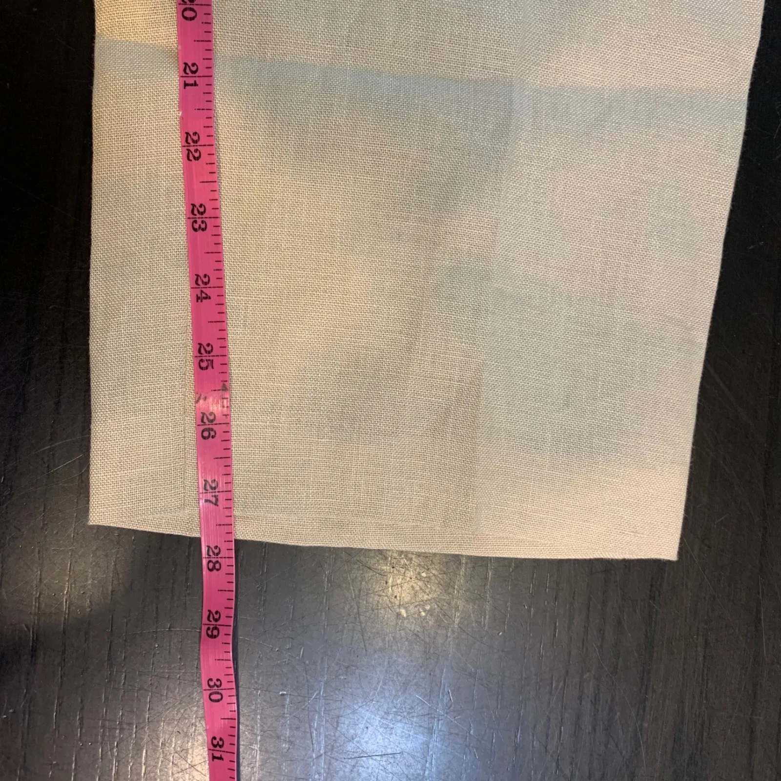 Talbots Petites Irish Linen Pants Beige Wide Leg Women Size 12 12P Church Office - Image 8