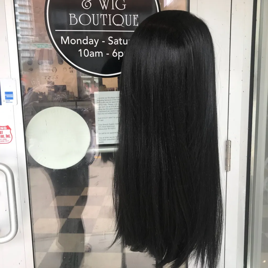 Wig Black Fullcap 13X6 Swisslace Freepart Long Wig - Image 7