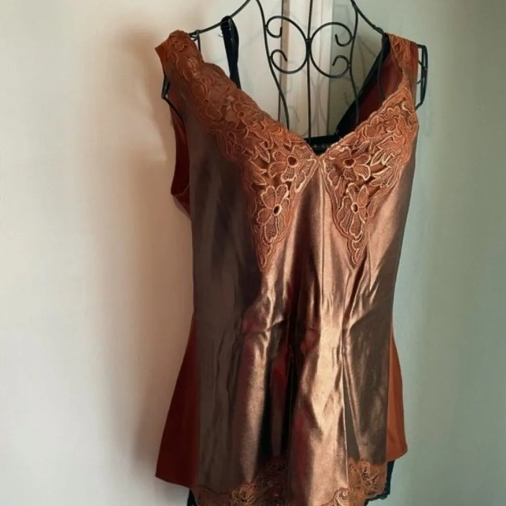 Stella McCartney silk sleeveless blouse coffee colored Size 8 - Image 6