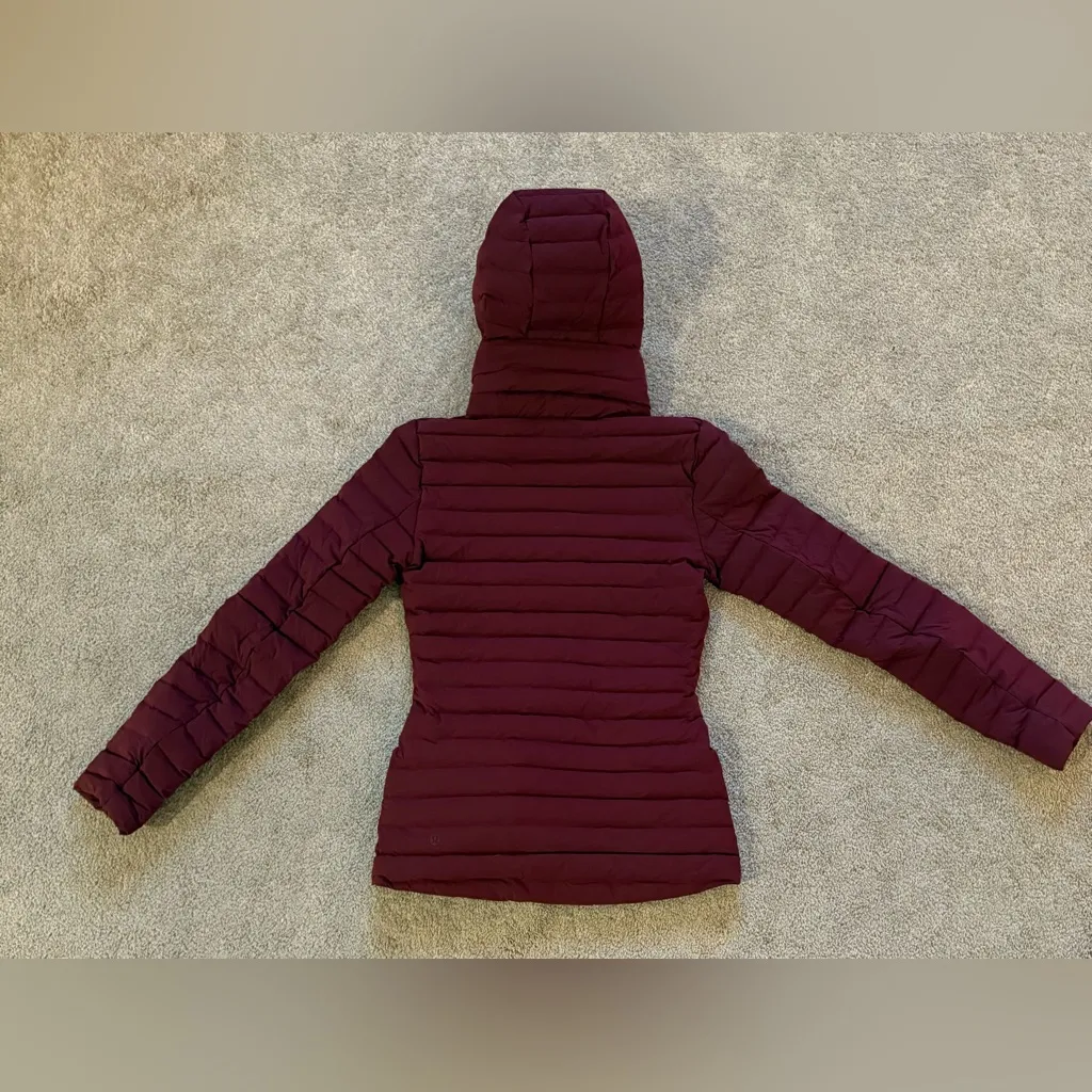 2021 Lululemon Pack It Down Jacket Coat 700 Fill Red Merlot • Size 2 • NWOT - Image 14