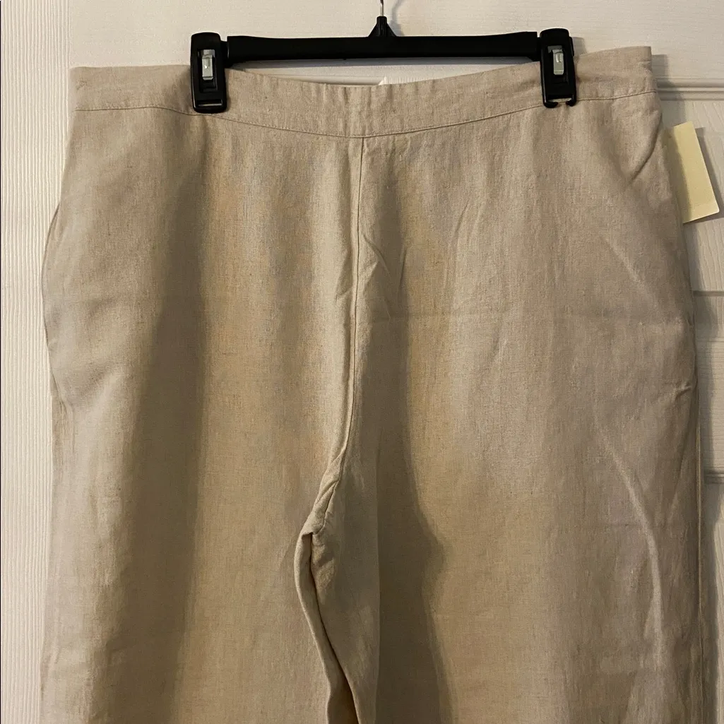Coldwater Creek Comfy Linen Rayon Pants size PXL brand new inseam 28”waist 36” - Image 2
