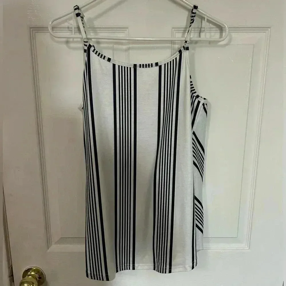 Amazon  Women’s white and blue‎ spaghetti strap - Image 5